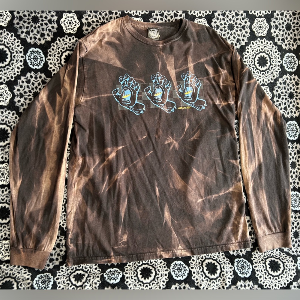 I made this sun bleached Santa Cruz shirt